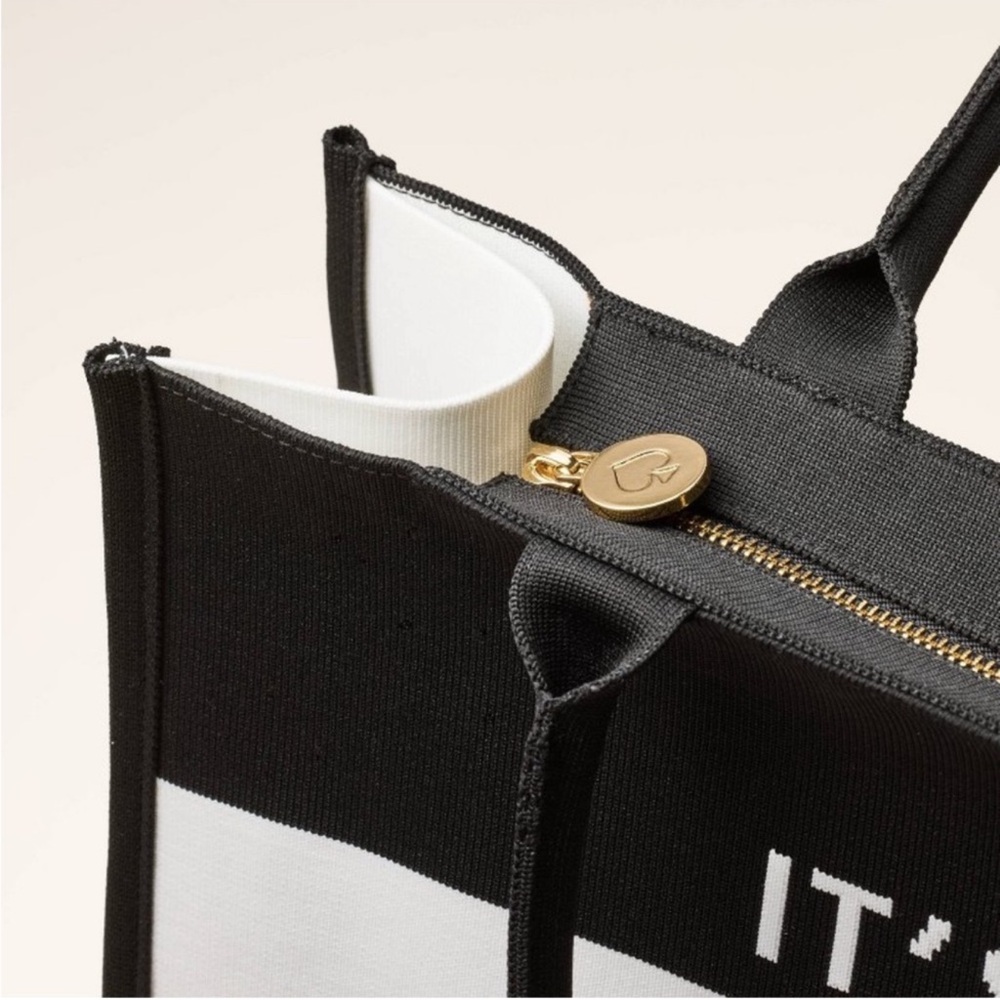 NEW Kate Spade x Target Black & White Canvas Tote - "IT'S IN THE BAG" - Picture 4 of 7